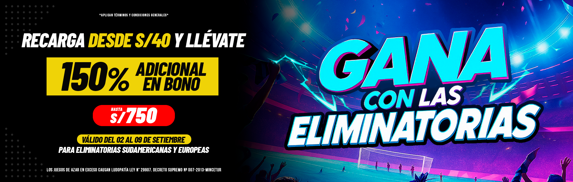 GANA CON LAS ELIMINATORIAS 